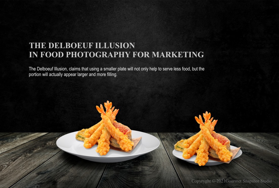 The Delboeuf Illusion in food photography marketing 2